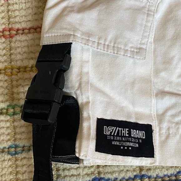 LF White Mini Skirt Black Buckles: size XS - Picture 3 of 5